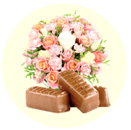 FLOWERS AND CHOCOLATE