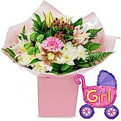 NOTHING LIKE PINK & BABY GIRL BALLOON